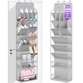 thumbnail image 1 of Organizador de zapatos MISSLO Over the Door, 20 pares, gris, 1 of 7