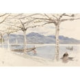 thumbnail image 3 of Myles Birket Foster 24x17 Black Modern Framed Museum Art Print Titled - Major Lake, Italy, 3 of 5