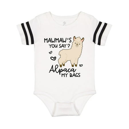 

Inktastic Mawmaw s You Say Alpaca My Bags Gift Baby Boy or Baby Girl Bodysuit