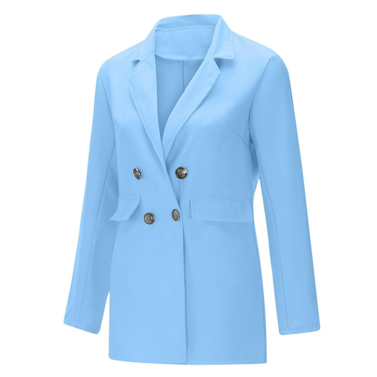 slim fit dress slacks Women's Winter Wool Dress Coat Double Breasted Pea Coat Long Trench Coat main image 0
