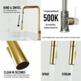 thumbnail image 4 of VIGO Parsons Single Handle Pull-Down Sprayer Kitchen Faucet in Matte Brushed Gold, 4 of 14