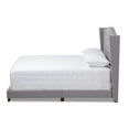 thumbnail image 5 of Baxton Studio Alesha Modern and Contemporary Grey Fabric Upholstered King Size Bed, 5 of 6