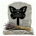 thumbnail image 6 of Dad Memorial Butterfly Garden Stake - Remembrance Marker with Sympathy Quote for Loved Father, 6 of 6