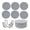 D, variant on 6Pcs Bohemian Coasters, Coasters Set of 6 for Drinks, Large Coasters for Coffee Table, Tabletop Protection for Hot & Cold Drinks, Versatile Coasters for Home Decor, Non-Slip & Easy to Clean, C