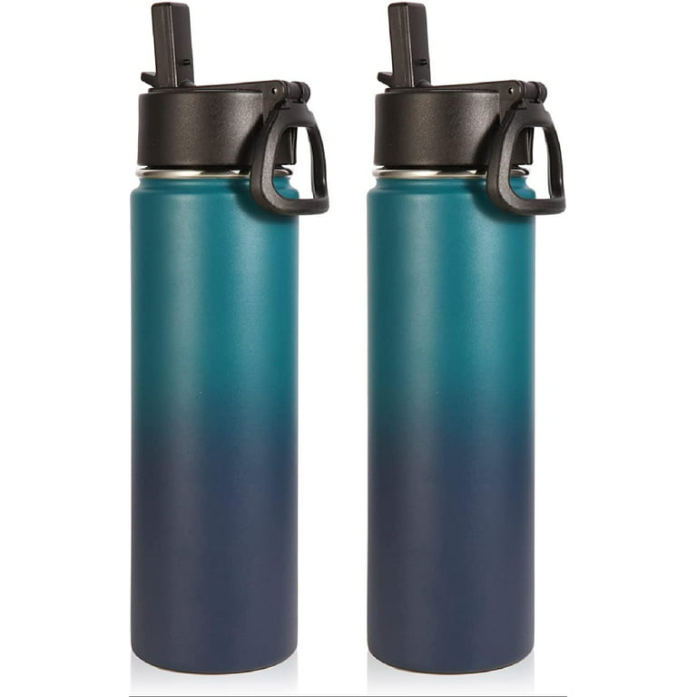 Life's Easy Insulated Sports Water Bottle with LID. Stainless Steel Vacuum Double Wall Thermo Flask for Hot and Cold Drinks, Simple Metal Hydro