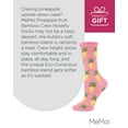 thumbnail image 7 of MeMoi Pineapple Fruit Bamboo Blend Crew Socks - Womens - Female, One Size, Confetti Pink, 7 of 7