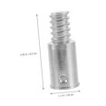 thumbnail image 3 of Healeved 3pcs Aluminum Broom Handle Tip Replacement for Extension Pole Threaded End Adapter, 3 of 8