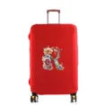 thumbnail image 1 of Luggage Dust Cover Pull-rod Case Protector Reusable for Washable 18-32inch Floral Letter Printed Pattern Travel Accessories 8floral letter R L, 1 of 6