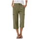 thumbnail image 1 of Pantalones de Cintura Elástica para Mujeres Color Sólido Ropa Casual Bolsillos de Longitud Completa Capris Mujeres Cintura Elástica Capris, 1 of 5