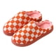 thumbnail image 2 of Peludas A Cuadros Zapatos para El Borrosas Checke No Deslizantes Hombres Mujeres Rojo, 2 of 9