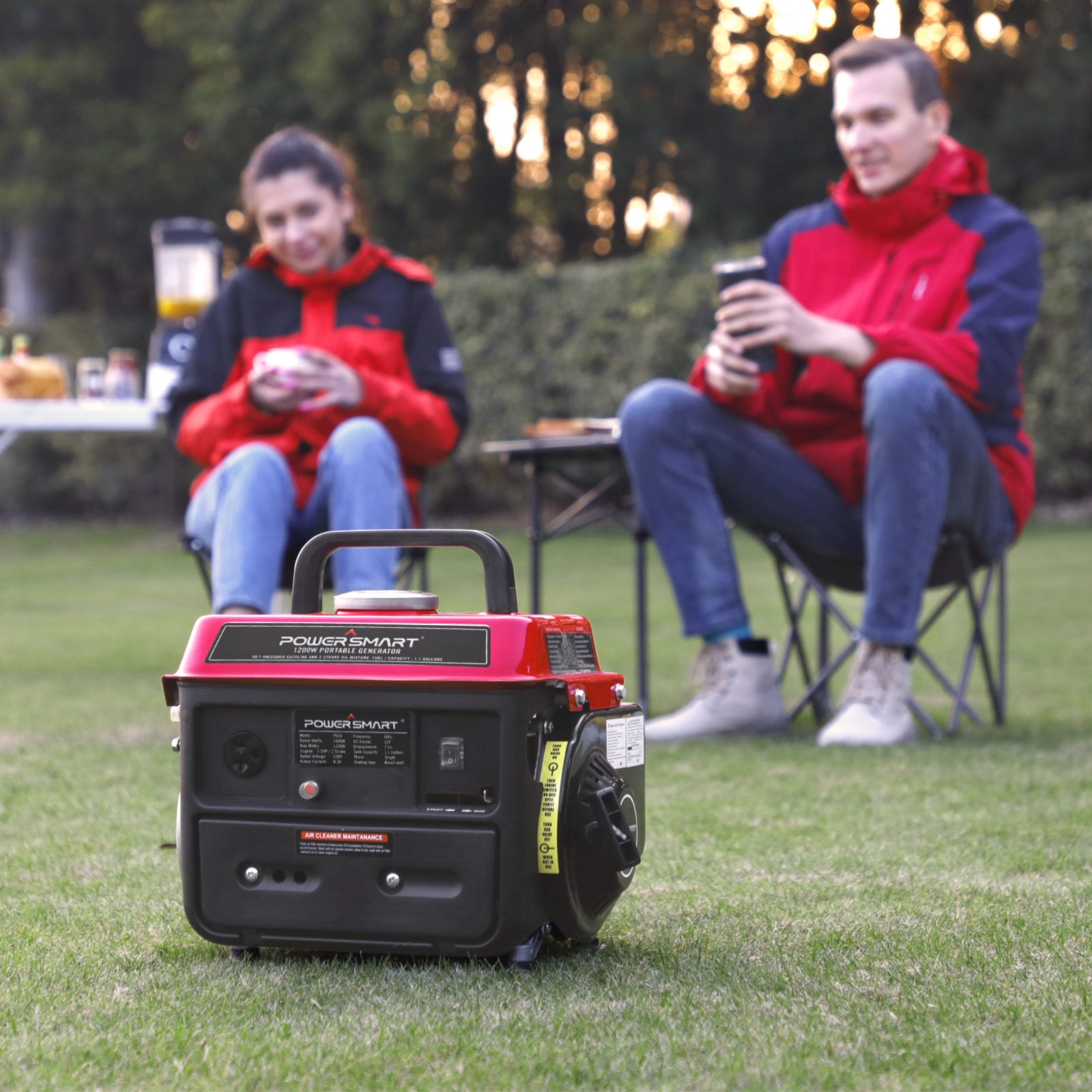PowerSmart 1200 Watts Gasoline Powered Portable Outdoor Inverter Generator,PS50