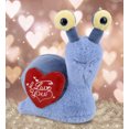 thumbnail image 5 of DolliBu I Love You Plush Super Soft Blue Snail - Cute Stuffed Animal Blue Snail with Red Heart Plush for Valentines, Anniversary, Romantic Date, Boyfriend, or Girlfriend Gift - 5.5 Inches, 5 of 6