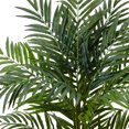 thumbnail image 3 of 4.5’ Areca Palm Artificial Tree in White Oval Planter, 3 of 4