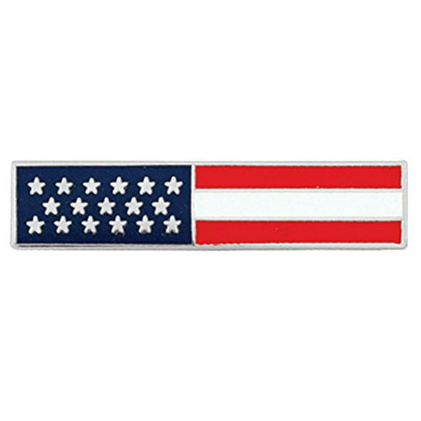 Police Officer Firefighter USA US American Flag Unifom Medal Pin Bar