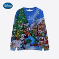 thumbnail image 4 of Suéter navideño de pareja de Mickey Mouse con dibujos animados de Disney Suéter fino de otoño para mujer/hombre Ropa de mujer de los años 90, 4 of 5