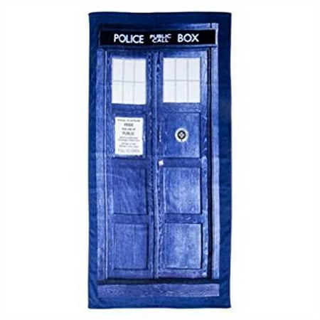 Doctor Who Tardis Door Cotton Beach Or Bath Towel 59 Long X 29 1 2 Wide