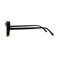 thumbnail image 4 of Mens Retro Rectangle Color Lens Hippie Plastic Sunglasses Black Red, 4 of 4