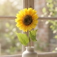 thumbnail image 2 of Artificial Sunflowers Bouquet 3 Styles, Long & Short Stem Silk Flower Arrangements, Realistic Sunflowers for Home Garden Wedding Centerpiece, Party, Photography Prop, Vase Display (17"), 2 of 6