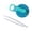 Blue, variant on Reusable Leak Proof Can Lid with Straws - Plastic Snap-On Cover for Soda, Beer & Beverage Cans, Includes 2 Hard Straws (1 Lid   2 Straws)