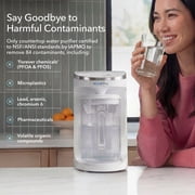 AquaTru Carafe Countertop Water Purifier System with Glass Carafe, 4-Stage Reverse Osmosis, 14x7.5x13 in., 1-Pack
