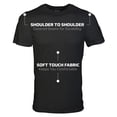 thumbnail image 2 of Camiseta Gildan Crew para hombre G1100 negro/gris deportivo/carbón XL, 2 of 7