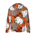 thumbnail image 3 of Kll Various Pumpkins Print Men'S Women’s Upf 50+ Sun Protection Outdoor Hoodie Jacket Long Sleeve Fishing Hiking Performance Shirt- 3x-Large, 3 of 8