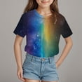 thumbnail image 2 of ZTKWD Boys Girls Tie Dye Shirt 3D Print Graphic Cool Design Colorful Tee Shirt for Teens 6-16 Years, 2 of 4
