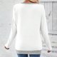 thumbnail image 5 of Xuyuer Women's Casual Solid Color Temperament Matching Slim Collared Pullover Tops V-neck Shirt Blouse Long-sleeved Top, 5 of 6