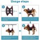 thumbnail image 4 of Juego de 10 piezas de arnés de hamaca para el cuidado de perros con cortaúñas, lima de uñas, peine, hamaca de sujeción para perros transpirable, ayudante de cabestrillo para el cuidado de perros, 4 of 4