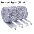 thumbnail image 6 of VEFSU Silver Ribbon,Sticker Self-Adhesive Resin Roll Ribbon DIY Ribbon Glitter Wall Sticker,Rhinestone Ribbon for Wedding Clothing Cars Crafts Dress Decoration,Rhinestone Ribbon Self Adhesive, 6 of 6