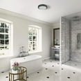 thumbnail image 5 of Hunter Glass/Metal Saturn Bathroom Ventilation Exhaust Fan and Light, New, 5 of 6
