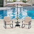 thumbnail image 3 of ACEGOSES 9ft Patio Umbrella Outdoor Umbrella with Tilt and Crank 8 Ribs,Sand Brown, 3 of 8