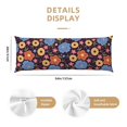 thumbnail image 2 of KLL Ultra Soft Microfiber Body Pillow Cover/Pillowcases 20"x54" with Hidden Zipper Closure-Leaves Flower, 2 of 5