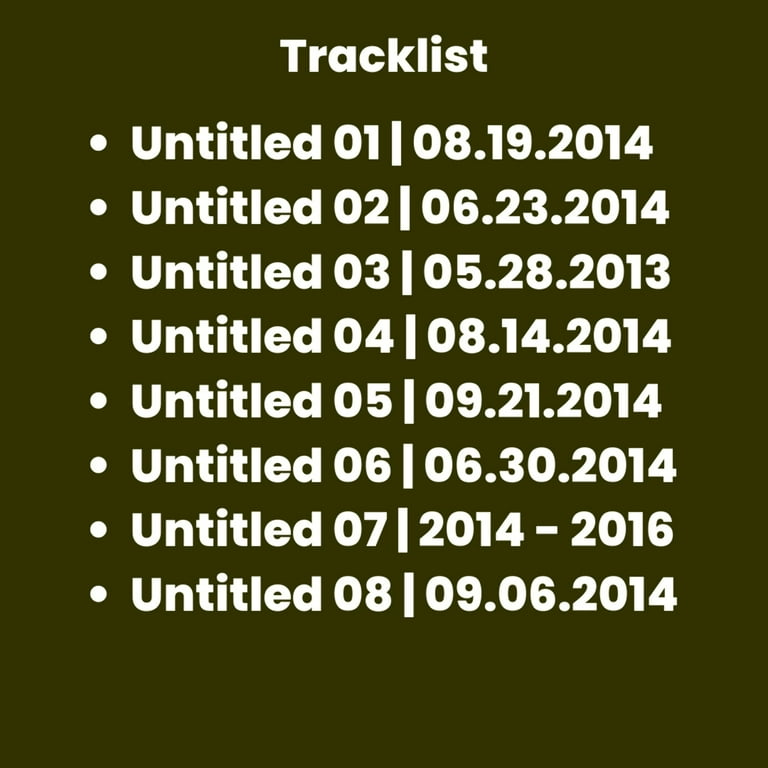 Kendrick Lamar - 2016 Release of Untitled Unmastered Album