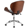 thumbnail image 4 of Scranton & Co Contemporary Faux Leather Swivel Office Chair in Black, 4 of 8