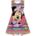 thumbnail image 3 of Vestido de Minnie Mouse para niña, vestido de verano con dibujos animados en 3D, vestido de noche para fiesta de cumpleaños para bebé, faldas de la serie Disney, ropa, 3 of 4