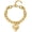 01-Matte gold heart, variant on Gold Heart Bracelets for Women Gold Chunky Link Chain Bracelet Puffy Heart Charm Bracelet Adjustable Thick Chunky Gold Bracelets