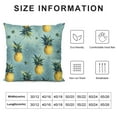 thumbnail image 5 of JRXY  Throw Pillow Case Watercolor Pineapple Square Cushion Cover Standard Pillowcase for Men Women Home Decorative Sofa Armchair Bedroom Livingroom White, 5 of 5