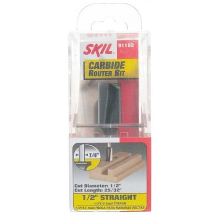 Skil 1/2" Straight Carbide Router Bit 91102