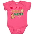 thumbnail image 3 of Inktastic Christmas Official Cookie Taster with Bell and Star Cookie Boys or Girls Baby Bodysuit, 3 of 5