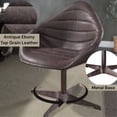 thumbnail image 2 of Antique Ebony Leather + Smooth Swivel Function - Office or Meeting Room, Enhanced Durability and Movement, 2 of 5