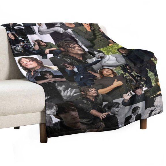 Walking Dead Throw Blanket Cozy Warm Flannel Blanket for Living Room Bedroom Bed Sofa Camping Travel, All Seasons Fleece Blankets Gifts for Kids Girls Boys Adults 30"x40"