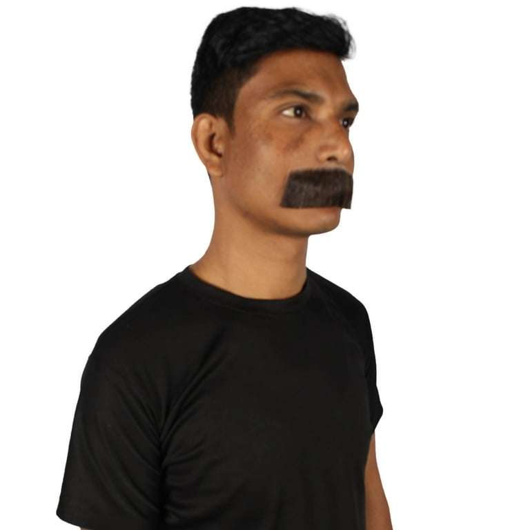 Human top hair mustache