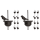 thumbnail image 1 of 8 Pies Pájaros en Tazas Cadena Lluvia Colgantes para Canalón Techo, 1 of 2