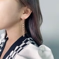 thumbnail image 5 of Chain Earrings Minimalist Tassel Earrings with Chain Stainless Steel Dangle, 5 of 16