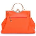 thumbnail image 4 of Ruiatoo Handbag for Women Flower Fashion Satchel Tote PU Leather Evening Shoulder Bags with Strap for Party Orange, 4 of 7