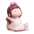 thumbnail image 2 of Linda figura de chica deportiva, figura de niña de yoga, figura de niña de yoga de dibujos animados, figura de niña de pose de yoga, ultra sensible Jadeshay A, 2 of 8