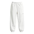 thumbnail image 5 of Xaqiouau Girls Cuffed Jogger Sweatpants Relaxed Fit Elastic Waist Kids Sport Pants with Zip Pocket Solid Color Casual Trousers Fall Winter School Activewear White 160, 5 of 6