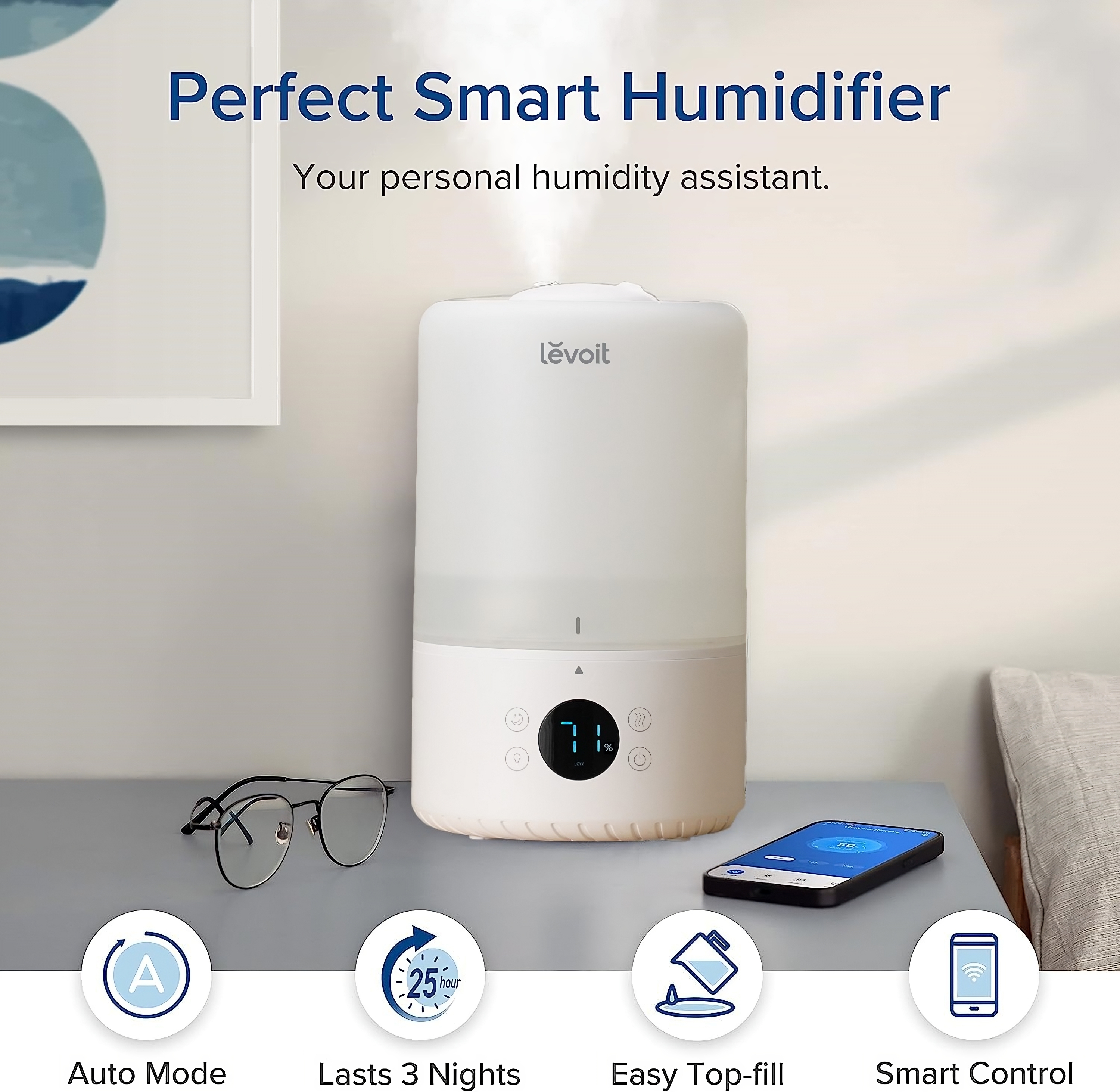 Levoit Dual 200S Smart Ultrasonic Humidifier 3L photo 7