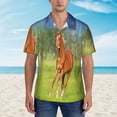 thumbnail image 2 of Susaid horse running freely Print Hawaiian Shirts for Men Women,Hawaiian Summer Short-Sleeve Casual Relaxed-Fit Button-Down,XX-Large, 2 of 7